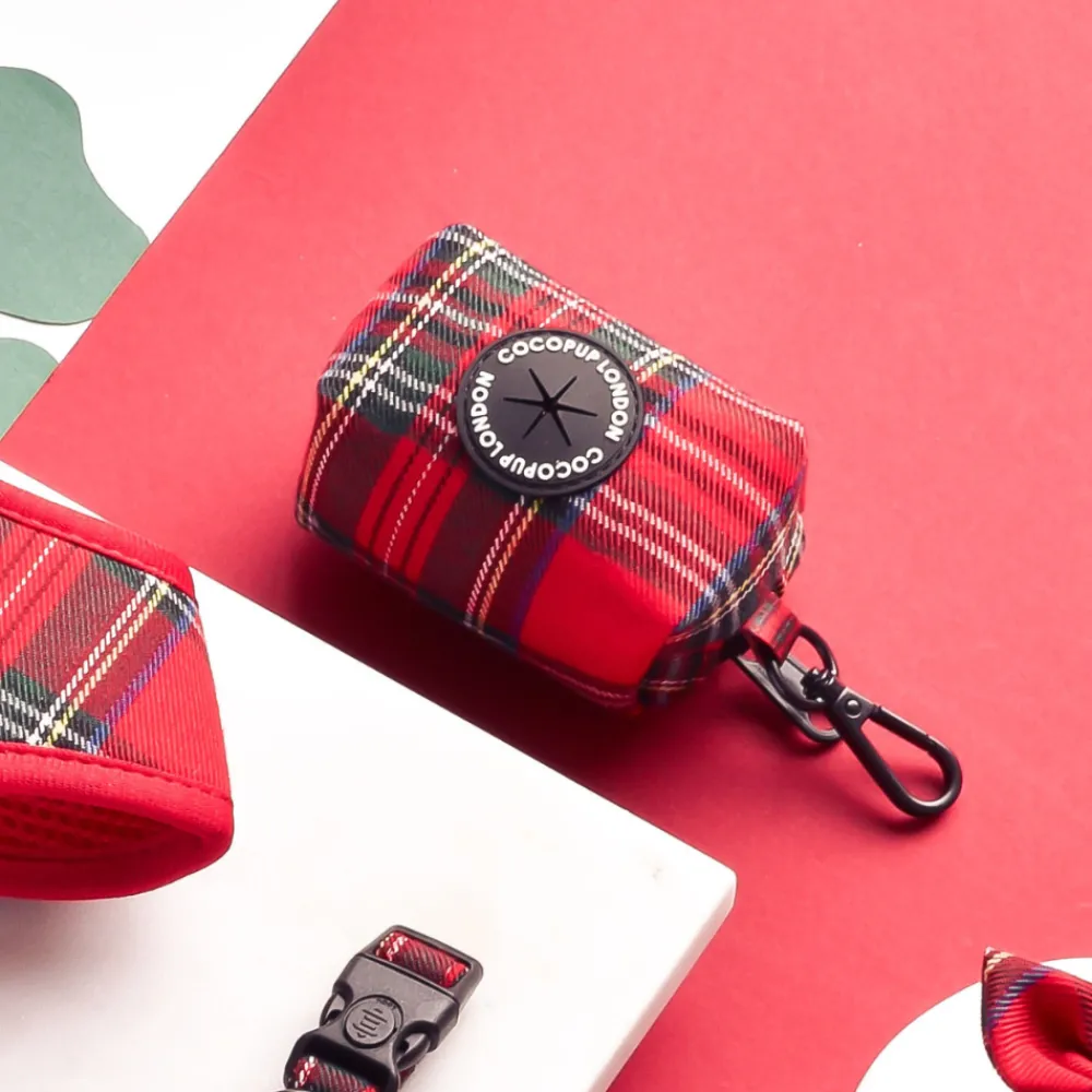 Cocopup Poop Bag Holders | Poop Bag Holders-Tartan Poop Bag Holder