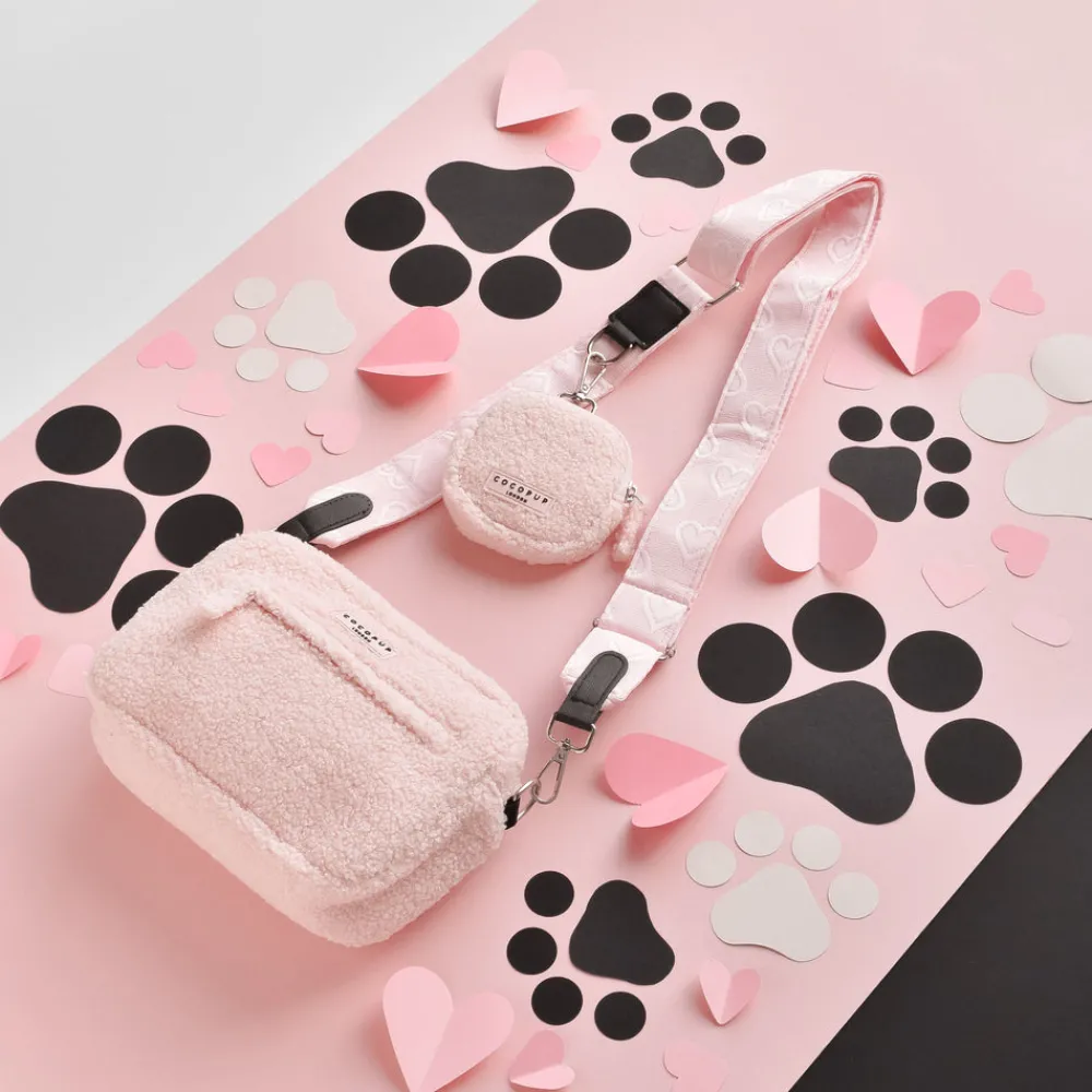 Cocopup Classic Bag Bundles-Teddy Love-a-Lot Dog Walking Bag Bundle - Baby Pink Heart