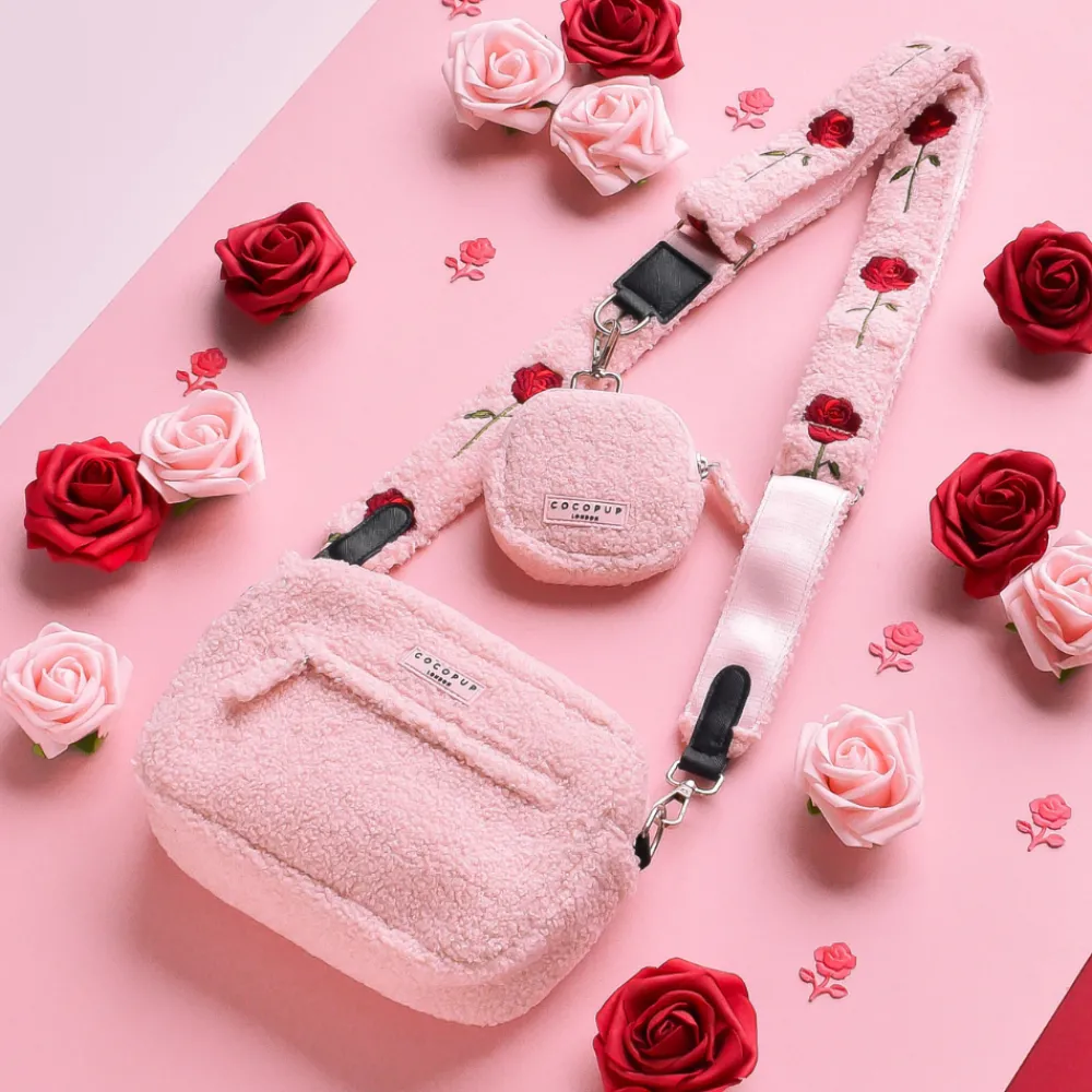 Cocopup Classic Bag Bundles-Teddy Love-a-Lot Dog Walking Bag Bundle - Embroidered Roses Teddy