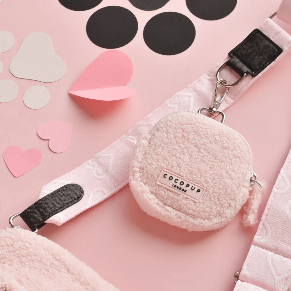 Cocopup Classic Bag Bundles-Teddy Love-a-Lot Dog Walking Bag Bundle - Baby Pink Heart