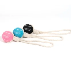 Cocopup Tennis Balls | Tennis Balls ðū-Tennis Ball Rope Toy - Playful Pink