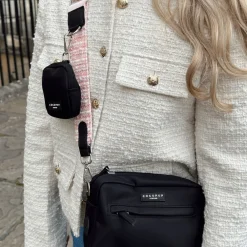 Cocopup Bag Straps-Textured Tweed Bag Strap - Pink