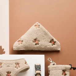 Cocopup Bandanas-Theo Embroidered Teddy Bandana