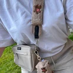 Cocopup Poop Bag Holders | Poop Bag Holders-Theo Embroidered Teddy Poop Bag Holder