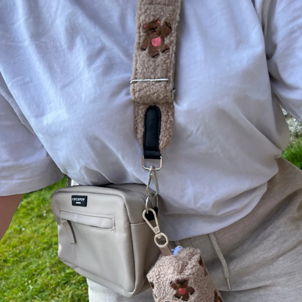Cocopup Poop Bag Holders | Poop Bag Holders-Theo Embroidered Teddy Poop Bag Holder
