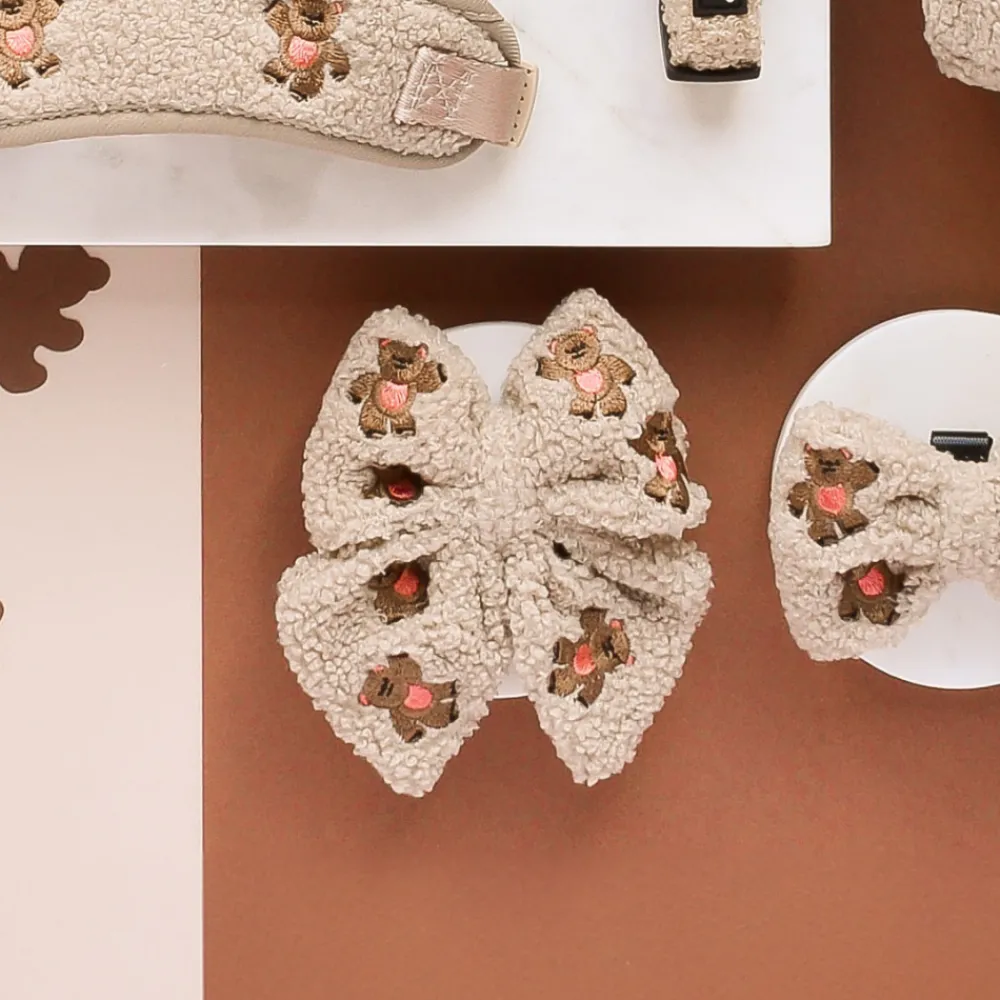 Cocopup Sailor Bow Ties-Theo Embroidered Teddy Sailor Bow Tie