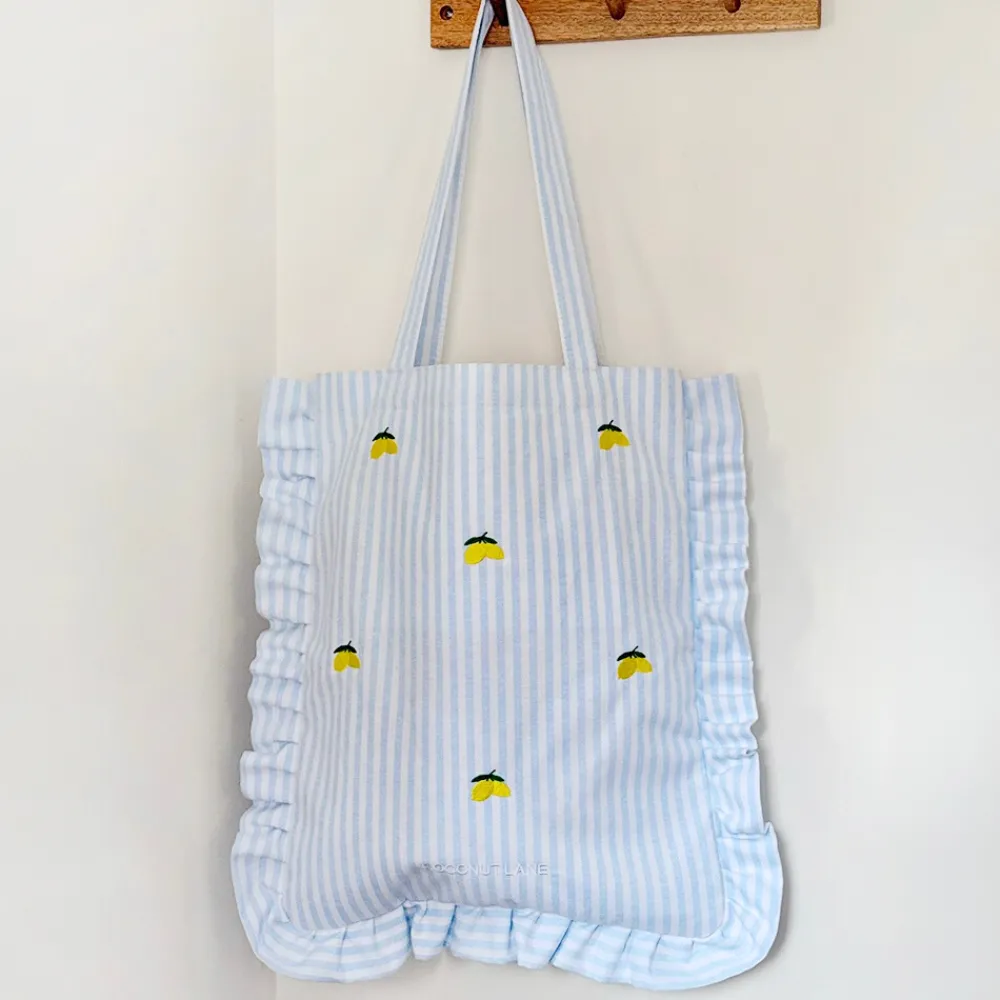 Cocopup Tote Bags-Tote Bag by Coconut Lane - Living La Vida Lemon