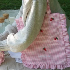 Cocopup Tote Bags-Tote Bag by Coconut Lane - Strawberry Picnic Pup