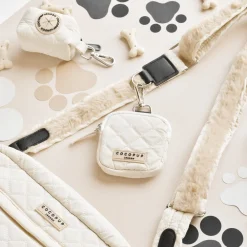 Cocopup Treat Pouches-Treat Pouch - Cream Quilted