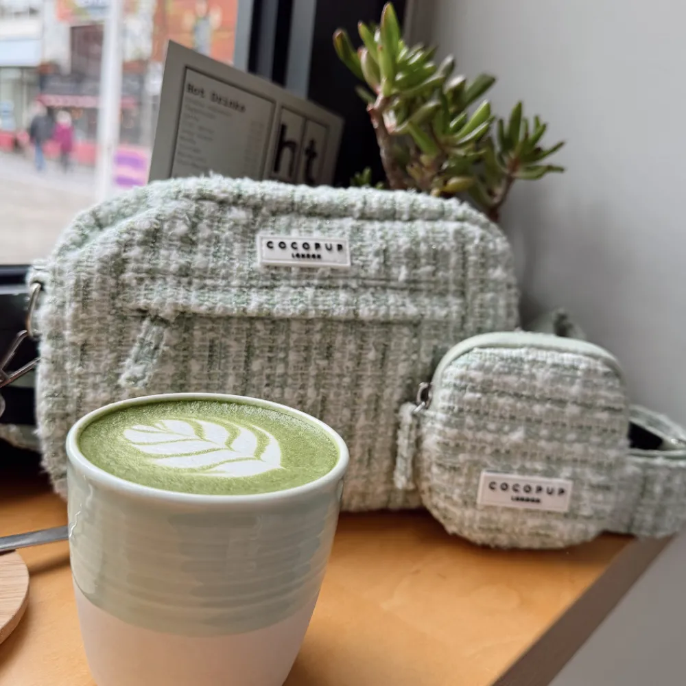 Cocopup Treat Pouches-Treat Pouch - Matcha Textured Tweed