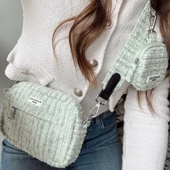 Cocopup Treat Pouches-Treat Pouch - Matcha Textured Tweed