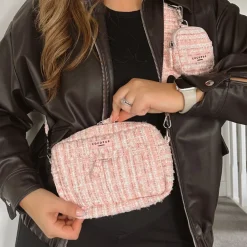 Cocopup Treat Pouches-Treat Pouch - Pink Textured Tweed