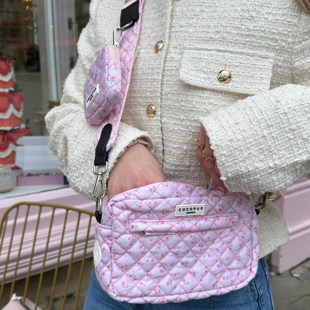 Cocopup Treat Pouches-Treat Pouch - Quilted Ditsy Floral Pink