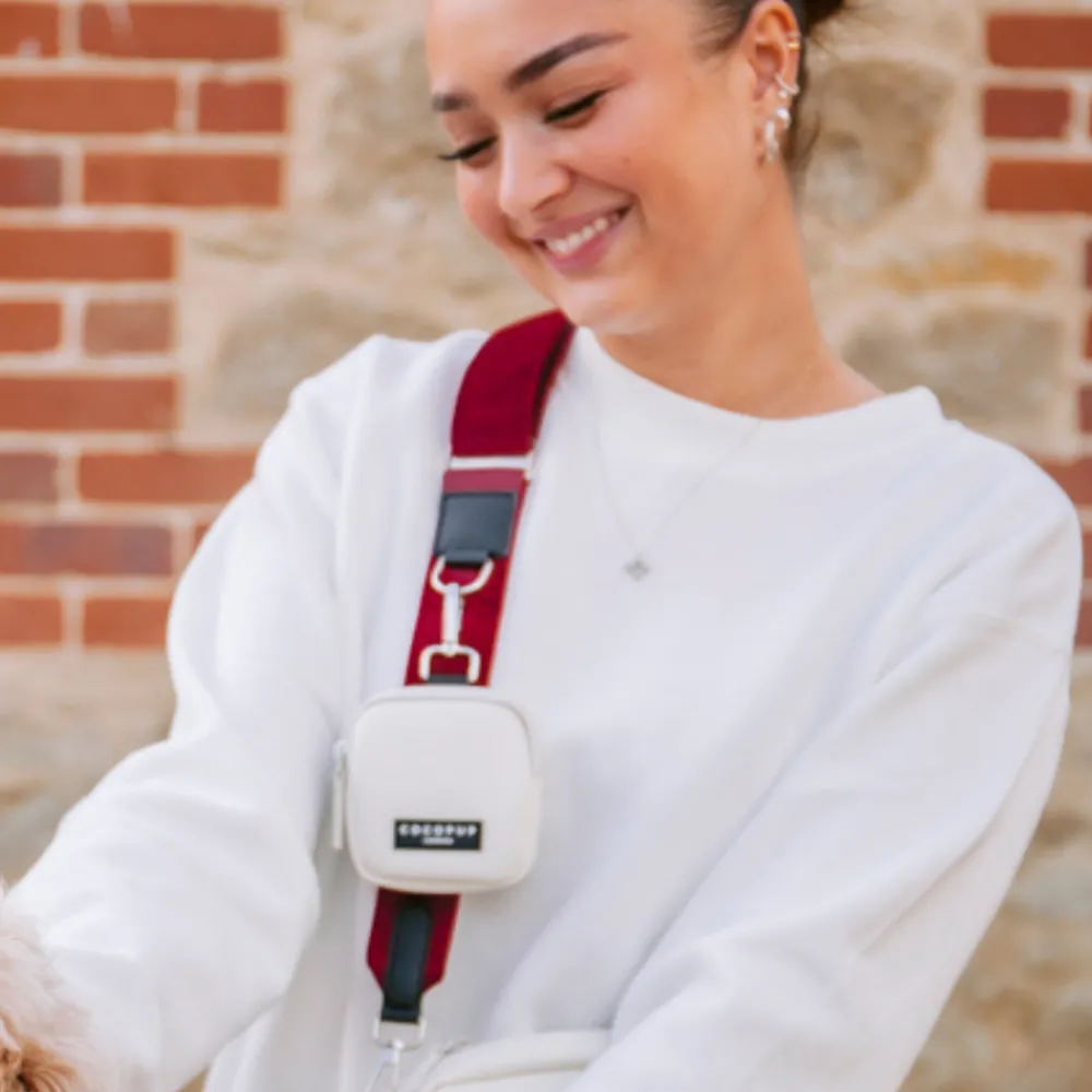 Cocopup Bag Straps-Velvet Bag Strap - Berry Red