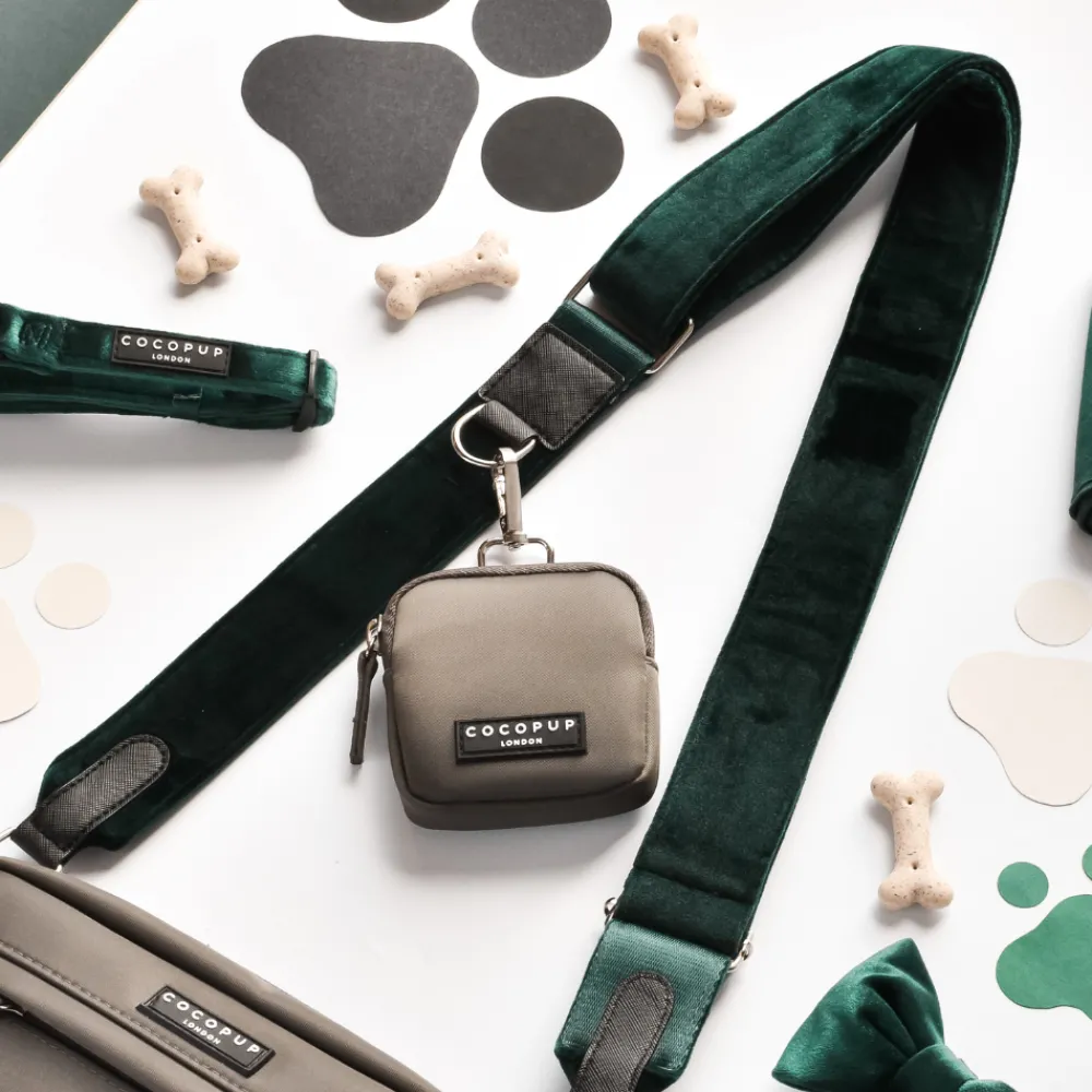 Cocopup Bag Straps-Velvet Bag Strap - Forest Green